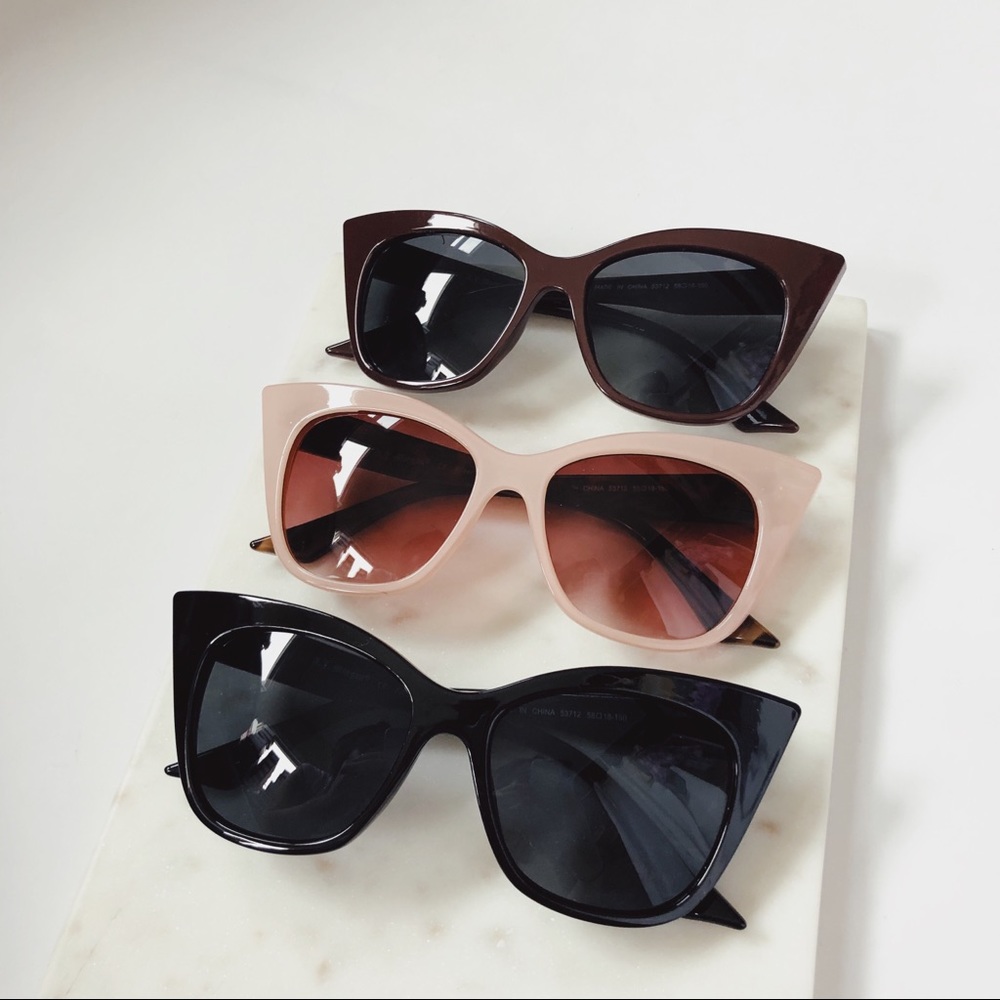 Last 1✨Teagan Pink Oversized Cat Eye Sunnies - Picture 7 of 8